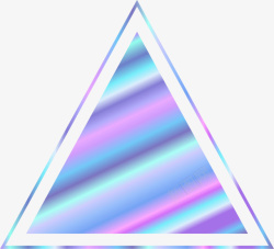 梦幻三角形唯美渐变三角形高清图片