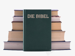 英文粉笔字效果绿皮死亡圣经堆起来的书实物高清图片