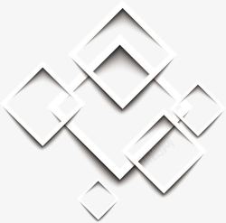 白色菱形格几何图形高清图片