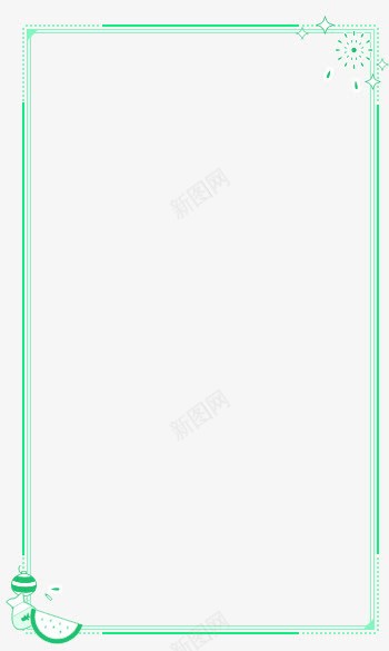 绿色背景框架星光png免抠素材_88icon https://88icon.com 星光 框架 绿色 背景