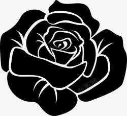 黑色玫瑰花纹婚礼素材