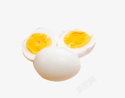 水煮蛋煮熟的土鸡蛋一半土鸡蛋高清图片