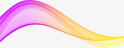 彩色渐变曲线素材