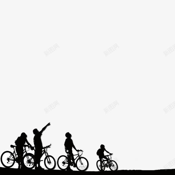 骑自行车剪影png免抠素材_88icon https://88icon.com 人物 剪影 单车剪影 自行车 黑白