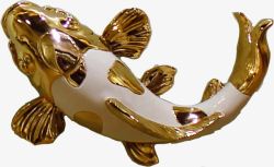 创意金色鲈鱼展板素材