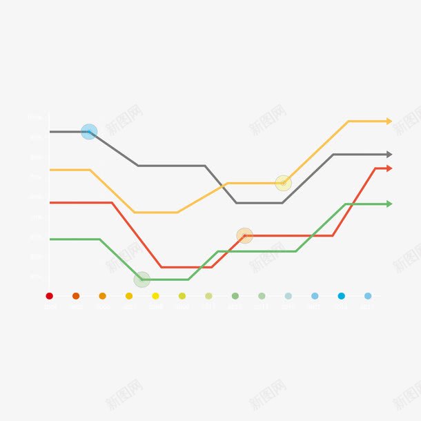 线形信息图表png免抠素材_88icon https://88icon.com PPT 信息 分类 创意 商务 图表 多彩 示意图 素材 统计 说明