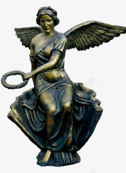 铜像天使翅膀铜像高清图片
