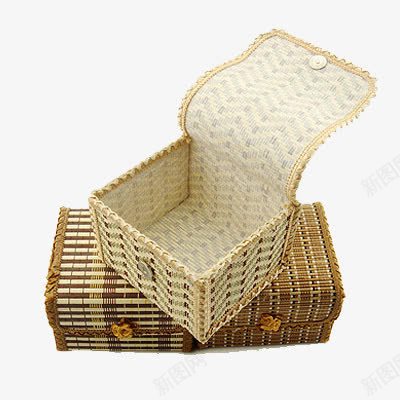 展开的盒子png免抠素材_88icon https://88icon.com 家居用品 日用品 盒子 竹编 饰品