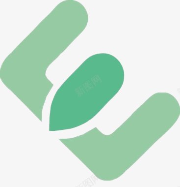 色块绿色互联网logo图标图标