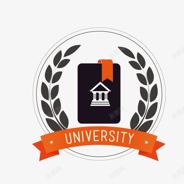 大学标签png免抠素材_88icon https://88icon.com 大学 标签 校徽 装饰