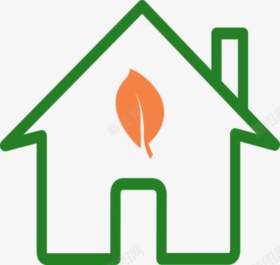 logo设计绿色房地产图标图标