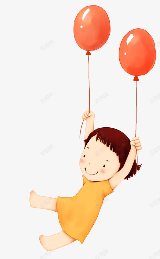 气球带我飞png免抠素材_88icon https://88icon.com 小孩子 气球 空中的气球