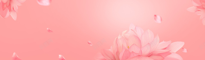 唯美粉色花朵背景背景