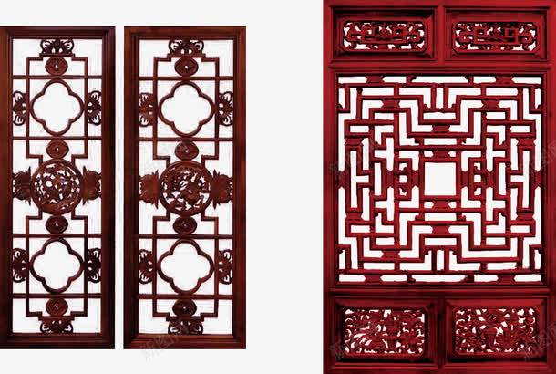 传统古建筑门窗装饰png免抠素材_88icon https://88icon.com 古典 古建筑 复古 装饰 门窗 雕刻