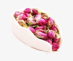 法兰西玫瑰花苞花茶素材