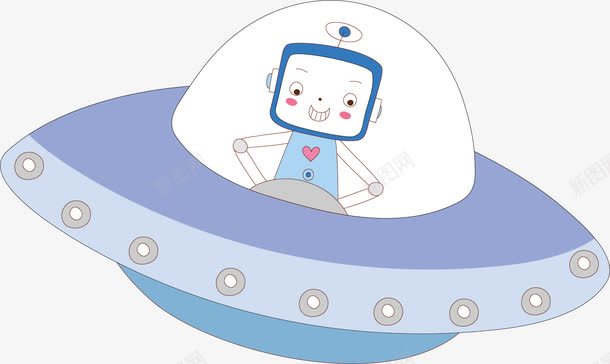 卡通飞船png免抠素材_88icon https://88icon.com 卡通飞船 外星人 宇宙船 宇宙飞船 机器人 椭圆形