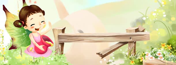 插画背景jpg设计背景_88icon https://88icon.com 卡通 春天 清新 绿色 青春