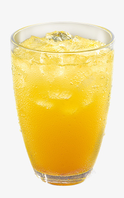 玻璃杯凉饮卡曼橘果泡饮实物高清图片