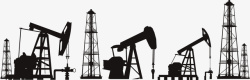 石油开采油田开采钻井平台矢量图高清图片