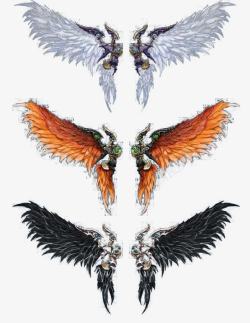 个性卡通时尚炫酷的翅膀元素高清图片