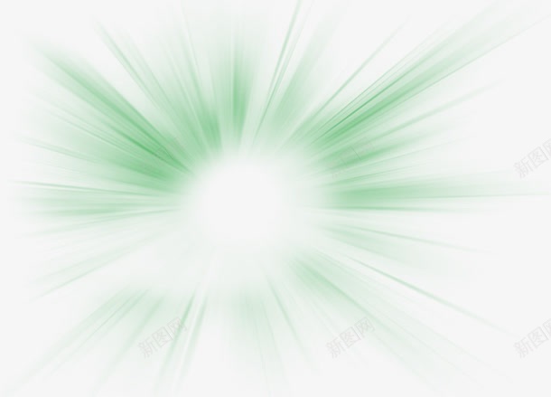 绿色发散的光png免抠素材_88icon https://88icon.com 光效光晕 发散光 放射线 星光 绿色 装饰背景