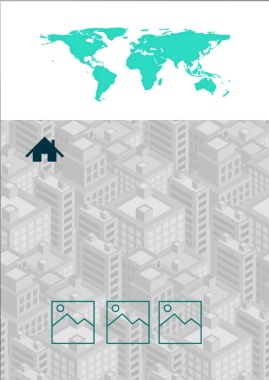 美式矢量企业宣传册公司文化地图海报背景背景