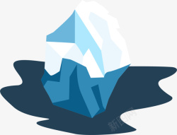 冻结冰块蓝色几何大海冰山高清图片