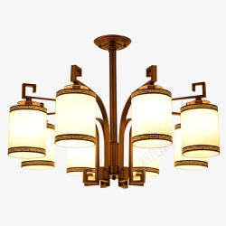 实物漂亮古铜色中国新中式灯具素材
