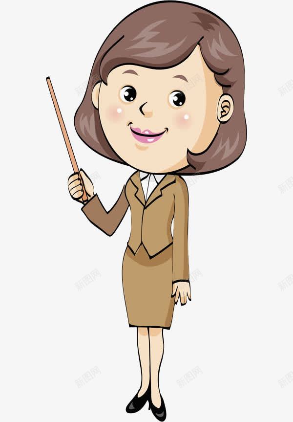 讲课的老师png免抠素材_88icon https://88icon.com 卡通 可爱的 头像 女人 木棍 漂亮的 老师 讲师