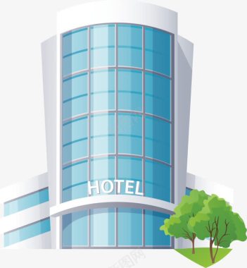 假日酒店PPT创意旅游酒店图标图标