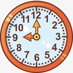 钟表表针矢量图彩色的大时钟高清图片