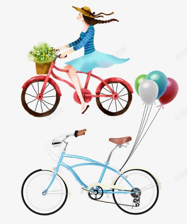 自行车png免抠素材_88icon https://88icon.com 元素 卡通 卡通女孩 卡通自行车 女孩自行车 手绘素材 手绘自行车 春天 春天素材 春季 春季素材 春季花朵素材 素材 自行车 自行车图片 自行车素材 花朵 踏青啦 飘起来的头发 骑自行车 鲜花