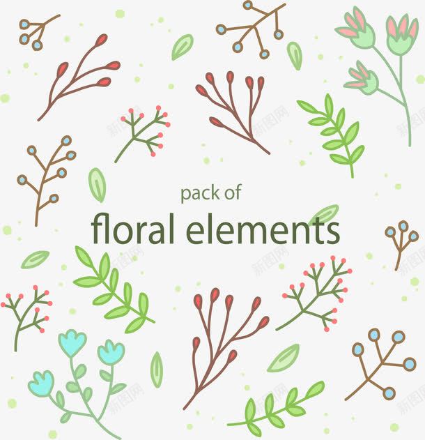 春天花卉背景png免抠素材_88icon https://88icon.com 小清新 春天 春花 春草 矢量素材