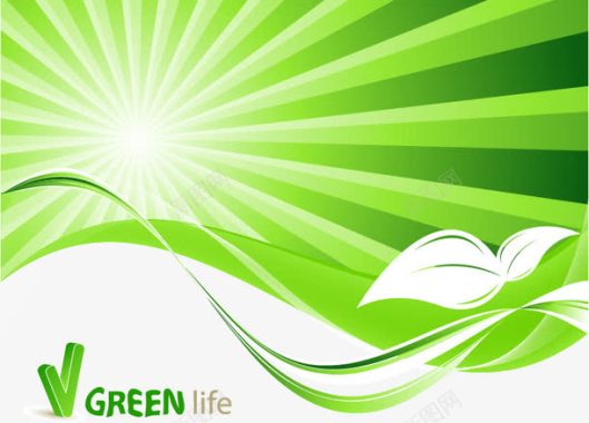 灯泡绿色环保系列矢量图图标图标