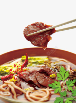 台湾牛肉面辣味可口红烧牛肉面食高清图片