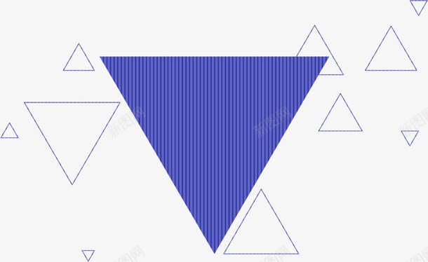 蓝色三角形png免抠素材_88icon https://88icon.com 三角形 几何 新势力周 时尚元素