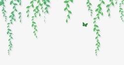 植树节公益素材创意绿色地球一小时柳叶高清图片