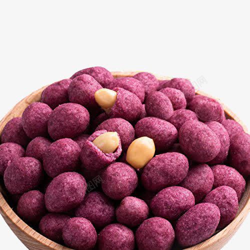 紫薯花生米png免抠素材_88icon https://88icon.com 休闲 紫色 美食 零食 食品