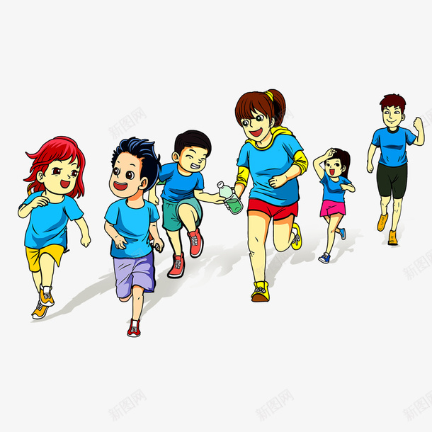 卡通跑步的人物png免抠素材_88icon https://88icon.com 人物设计 卡通 手绘 校园运动会 跑步 马拉松