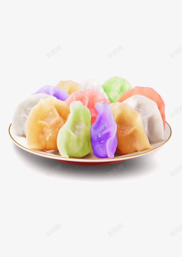 五彩水饺png免抠素材_88icon https://88icon.com 五彩水饺图片素材 食品 食物 餐饮 饺子