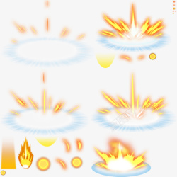 爆炸光粒子火焰爆炸游戏炫光高清图片
