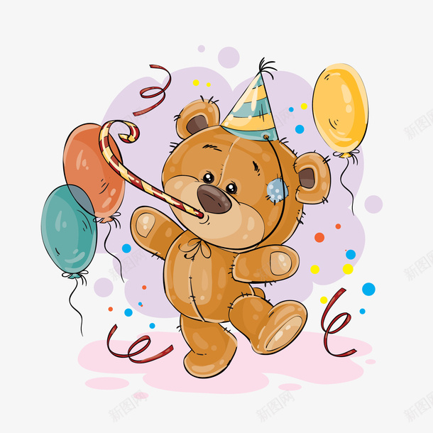 吹着气球泡泡的小熊矢量图eps免抠素材_88icon https://88icon.com 卡通 卡通可爱 卡通的 可爱小熊 可爱的 可爱的小熊 矢量的 矢量图