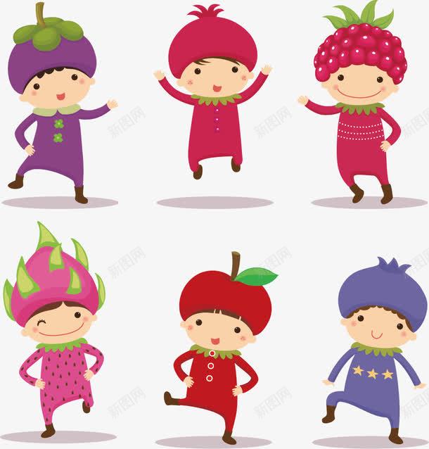 可爱娃娃png免抠素材_88icon https://88icon.com 卡通人物 可爱 小学生 快乐 水果装儿童 演出 表演