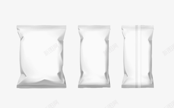 白色空白包装塑料袋png_88icon https://88icon.com 包装袋 塑料袋 封口包装 白色 矢量手绘 空白包装袋 袋子