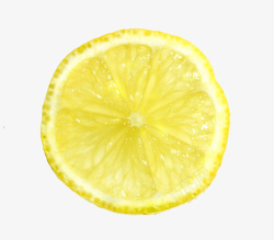 黄柠檬片微距特写素材