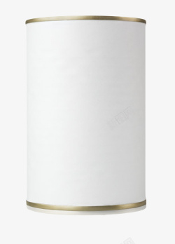 白色圆形纸质广口瓶实物素材