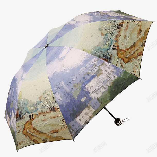 花色油画唯美水墨伞png免抠素材_88icon https://88icon.com 优雅 古韵 古风 山水 意境 水墨伞 水墨画 诗意 雨伞