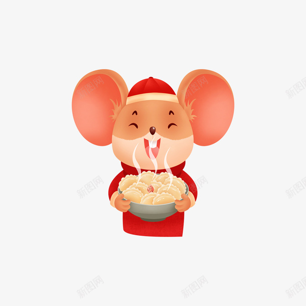 老鼠元素抱一盘饺子png免抠素材_88icon https://88icon.com 一盘饺子 元素 冬至 等着吃饺子的小孩 老鼠元素 鼠娃娃