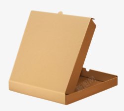 硬纸盒打开的披萨盒高清图片