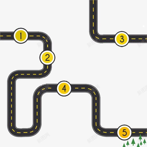 创意道路线路图png免抠素材_88icon https://88icon.com GPS 创意道路线路图 图表 城 山 平坦 房屋 手绘路线图 树木 模板 道路